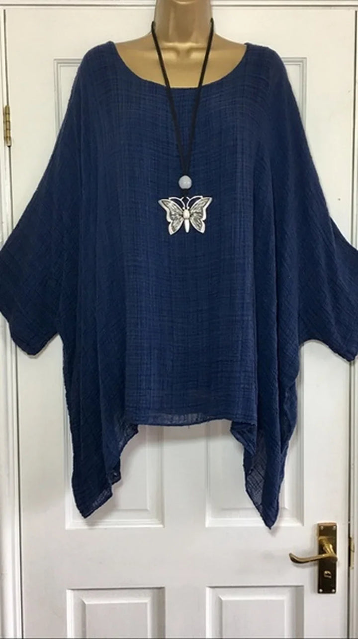 Stilla | Kvinders Flæse Trim 2 6xl Toppe Mode Designer Bluse T-Shirts (plus Størrelse)