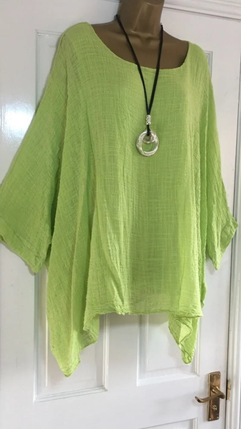 Stilla | Kvinders Flæse Trim 2 6xl Toppe Mode Designer Bluse T-Shirts (plus Størrelse)
