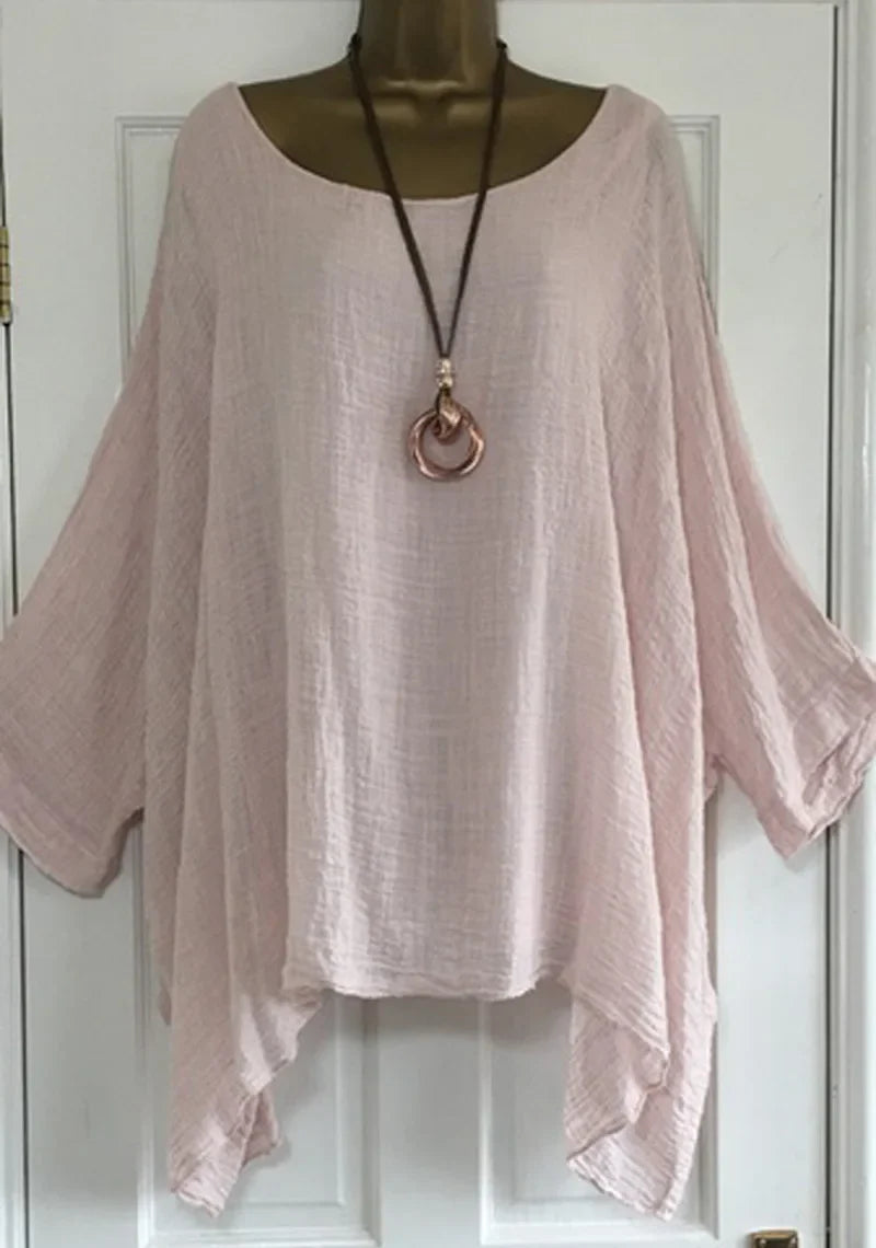 Stilla | Kvinders Flæse Trim 2 6xl Toppe Mode Designer Bluse T-Shirts (plus Størrelse)