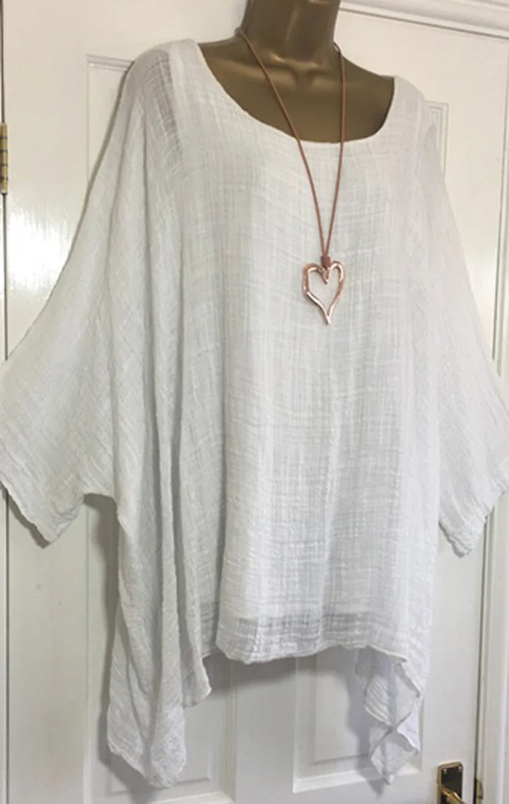 Stilla | Kvinders Flæse Trim 2 6xl Toppe Mode Designer Bluse T-Shirts (plus Størrelse)