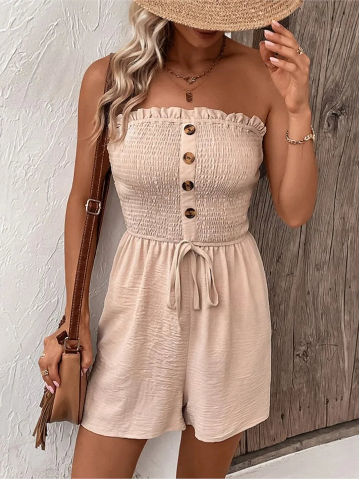 Stilla | Kvinders Ruffle Trim Bred Ben Mode Designer Shorts Rompers