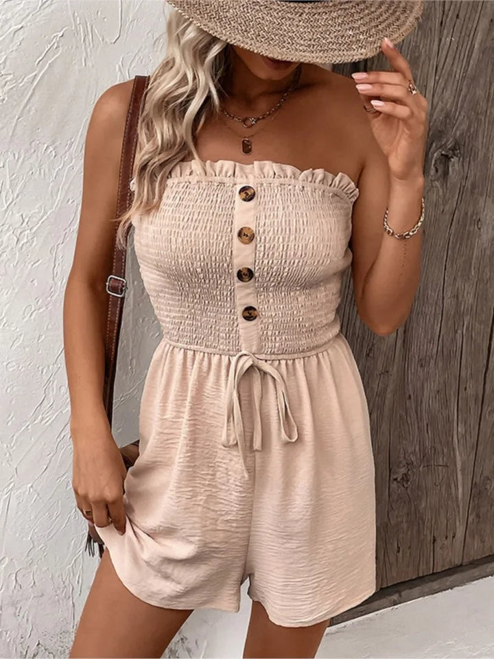 Stilla | Kvinders Ruffle Trim Bred Ben Mode Designer Shorts Rompers