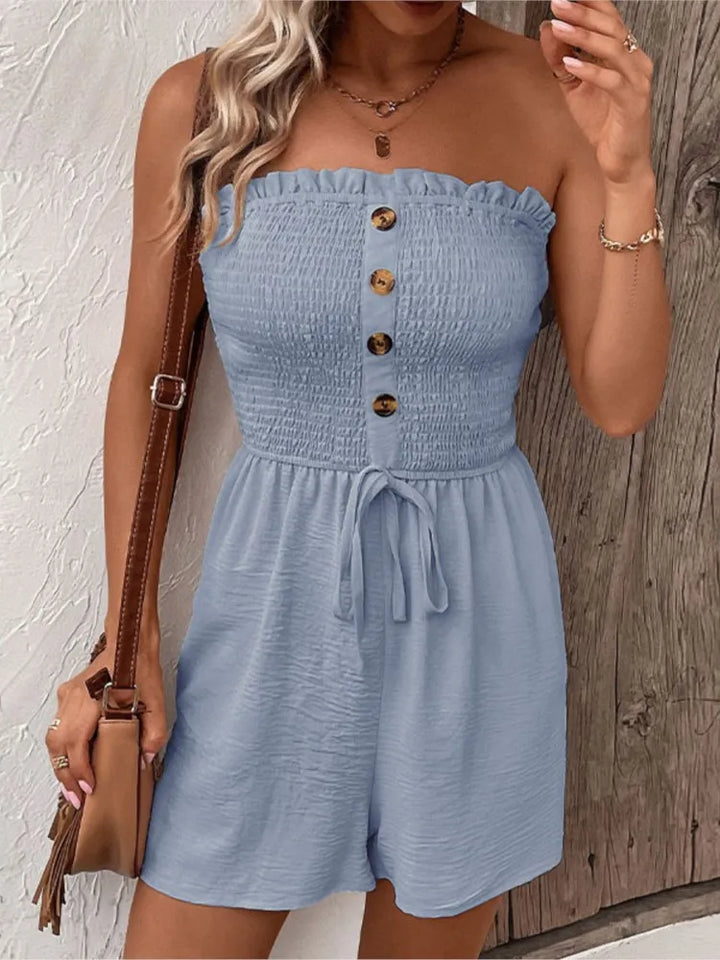 Stilla | Kvinders Ruffle Trim Bred Ben Mode Designer Shorts Rompers
