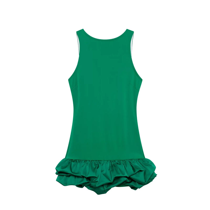 Stilla | Kvinders Rynkede Kant Boble Mode Designer Mini Kjoler (kort)