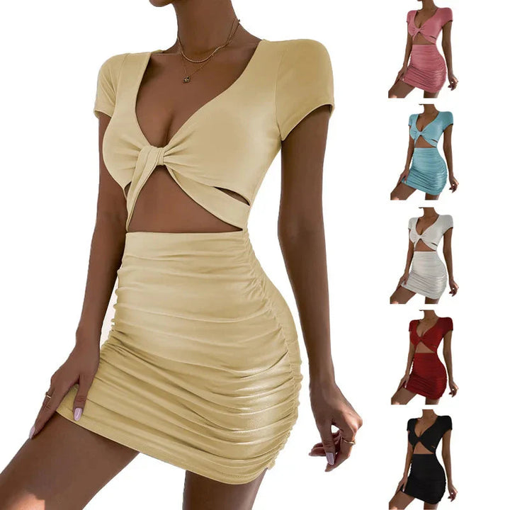 Stilla | Kvinders Ruffles Chiffon Mesh Mode Designer Off Shoulder Kjoler (kort)