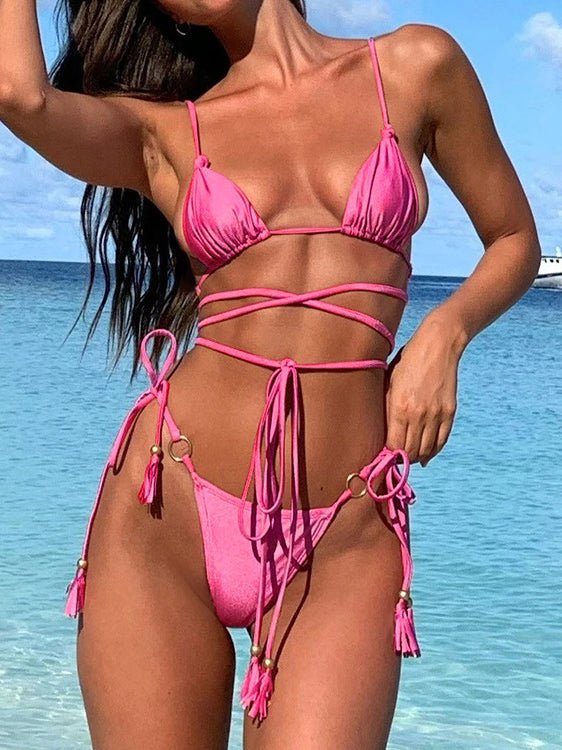 Stilla | Kvindernes Badetøj Snøre Fringed to Delt Bikini