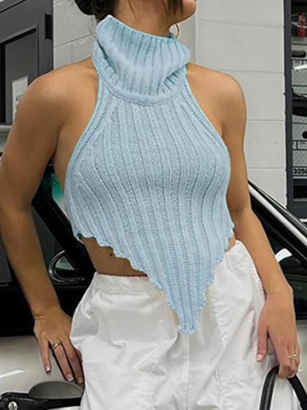 Stilla | Kvinders Tanktopper Strikket Solid Ærmeløs Tanktop