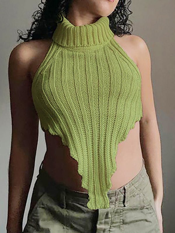 Stilla | Kvinders Tanktopper Strikket Solid Ærmeløs Tanktop