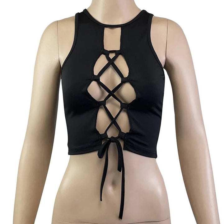 Stilla | Kvindernes Bundet Camisole Snøre Designermode Singletter