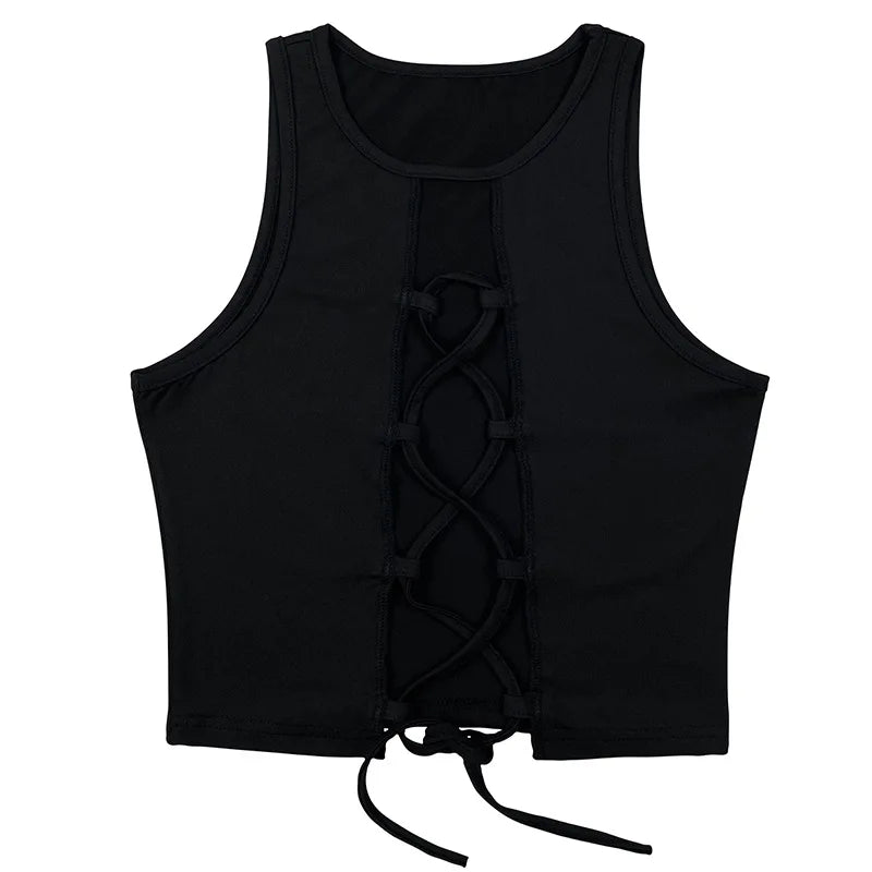 Stilla | Kvindernes Bundet Camisole Snøre Designermode Singletter