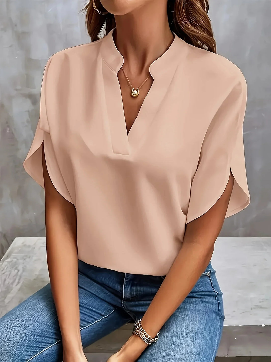 Stilla | Kvindernes Toppe 2 5xl Mode Designer Chiffon Bluse T-Shirts (plus Størrelse)
