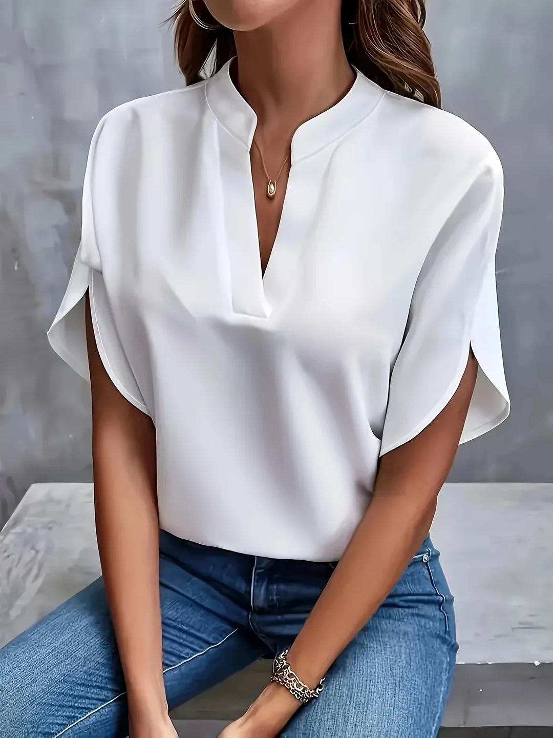 Stilla | Kvindernes Toppe 2 5xl Mode Designer Chiffon Bluse T-Shirts (plus Størrelse)