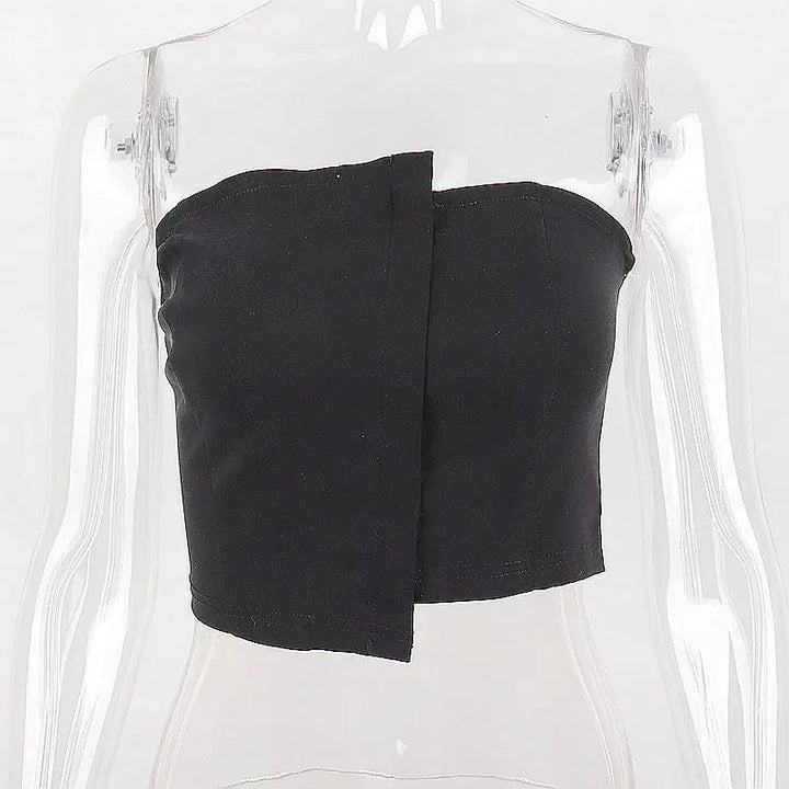 Stilla | Kvinders Tube Uregelmæssig Mode Designer Strapless Toppe Singlets