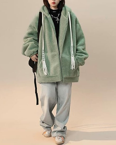 Stilla | Dame Vinter Fleecejakke - Oversized & Varm