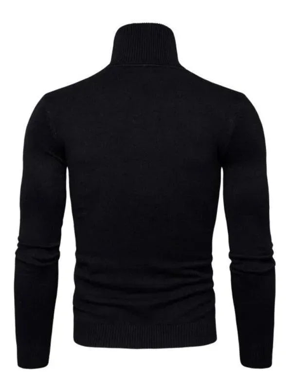 Stilla | Tykt StrikketRullekrave Mænds Pullover