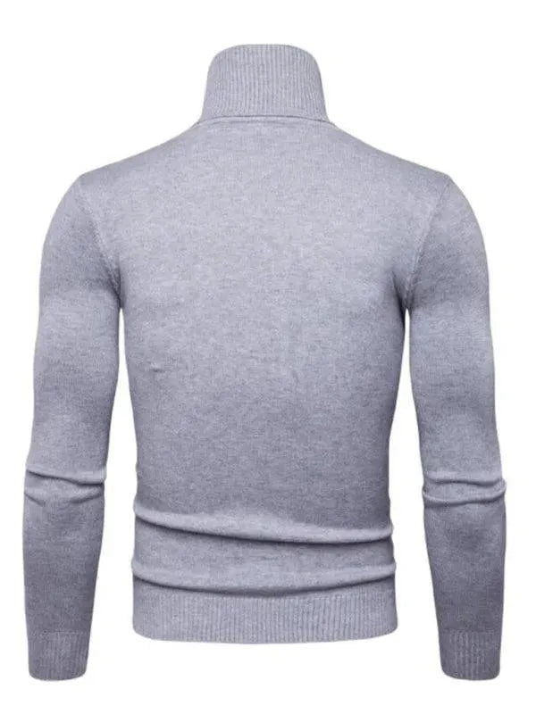Stilla | Tykt StrikketRullekrave Mænds Pullover