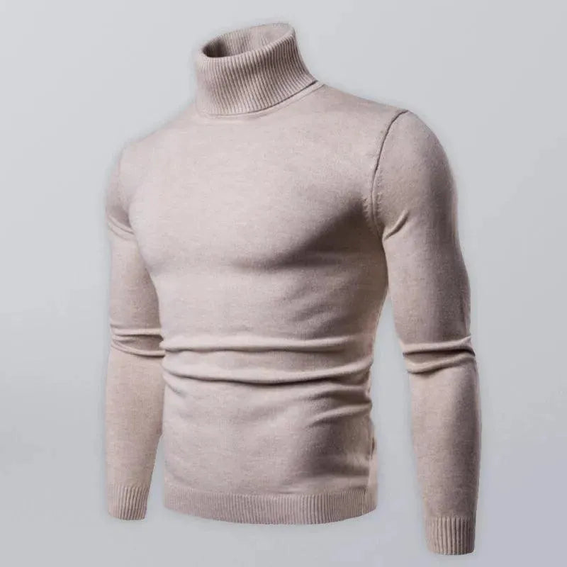Stilla | Tykt StrikketRullekrave Mænds Pullover