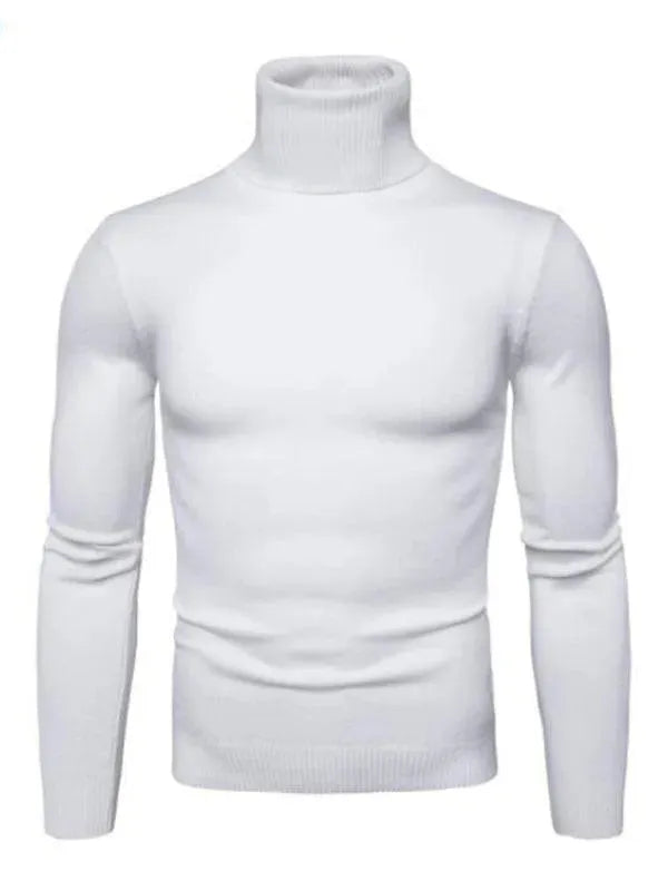 Stilla | Tykt StrikketRullekrave Mænds Pullover