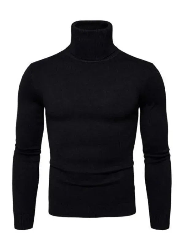 Stilla | Tykt StrikketRullekrave Mænds Pullover