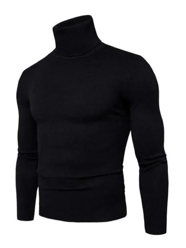 Stilla | Tykt StrikketRullekrave Mænds Pullover