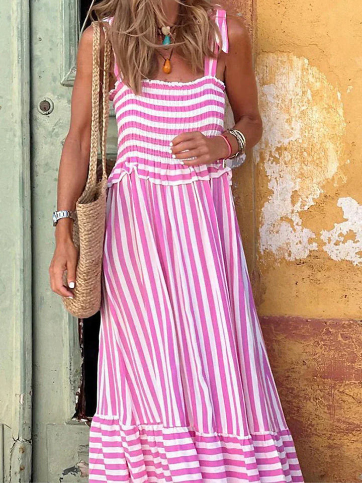 Stilla | Elegant Stribet Kjole