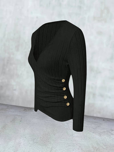 Stilla | Ribstrikpulli Slim Fit
