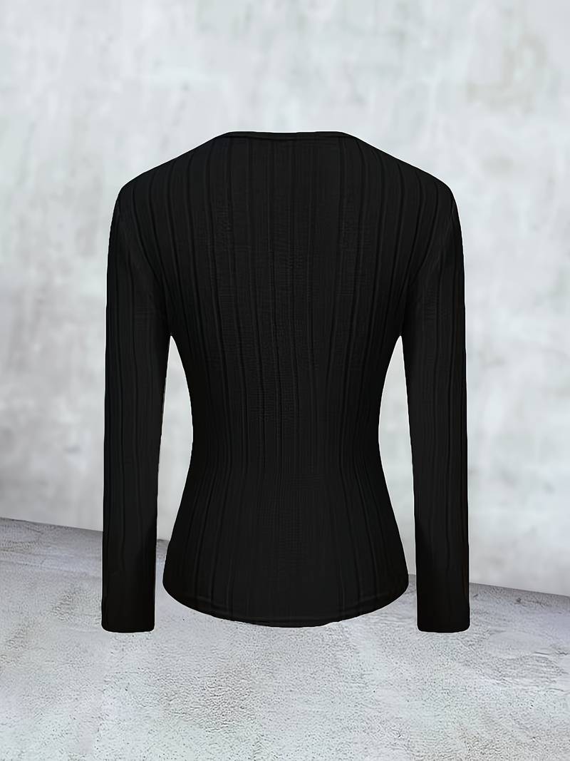 Stilla | Ribstriktrøje Slim Fit