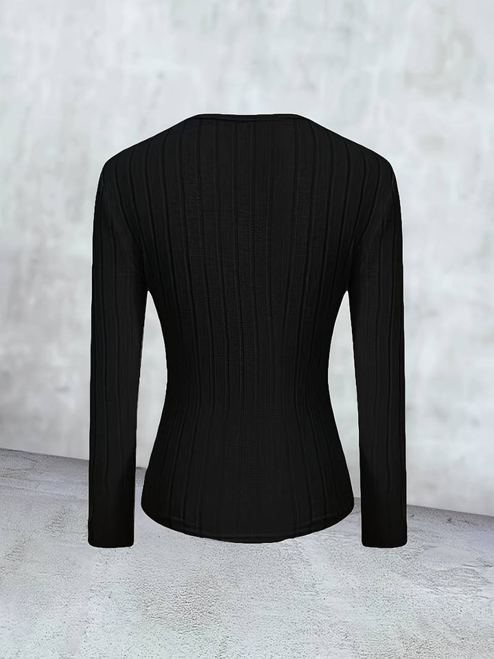Stilla | Ribstrikpulli Slim Fit