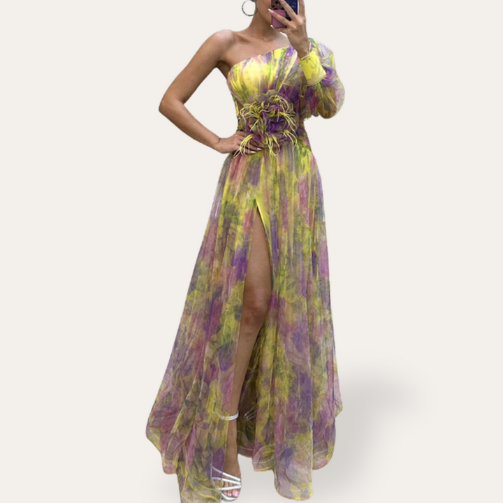 Stilla | Kvinders One shoulder Chiffon Kjole