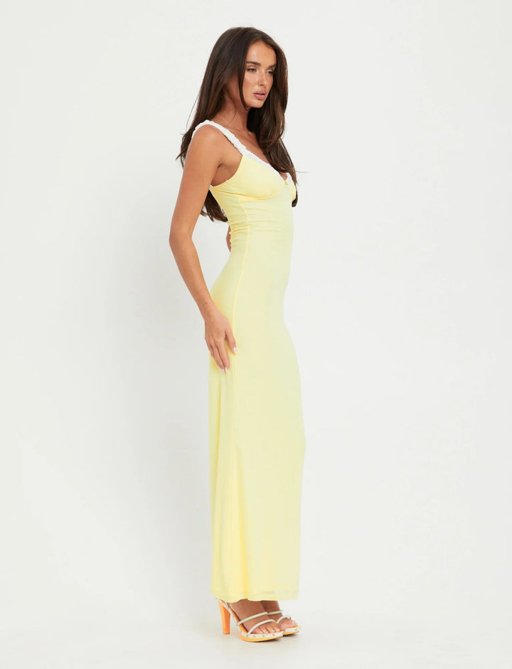 Stilla | Bodycon V-hals Maxikjole