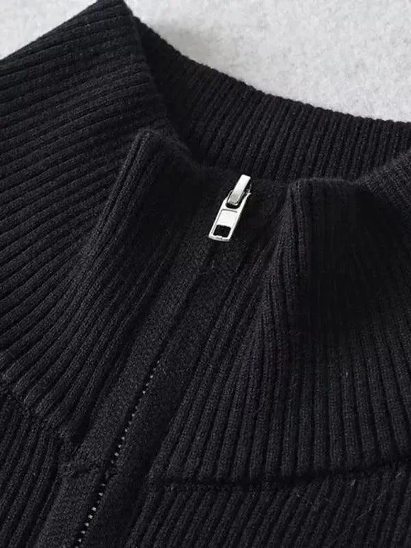 Stilla | Stribet Strikjakke Pullover
